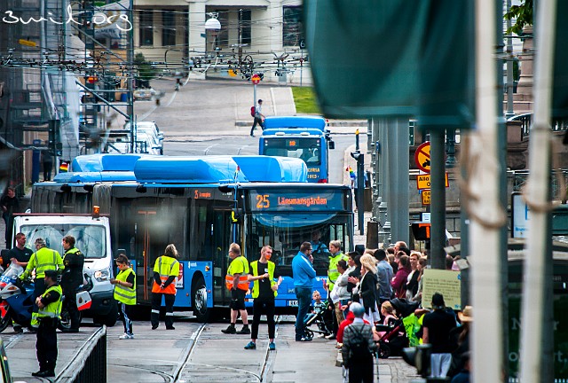 500 Bus Sweden Public transport, Brunnsparken, Gothenburg, Sweden