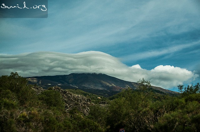 Italy, Sicily, Cloud Mount Etna on Sicily, Italy Catania