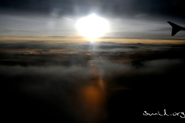 Greece Watching the sunset in the air over the Greek archipelago